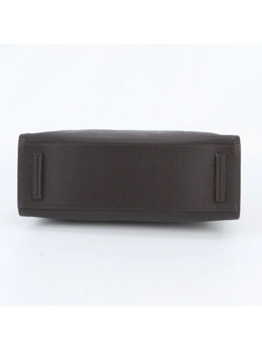Loewe Leather Business Document Briefcase Tote Brown